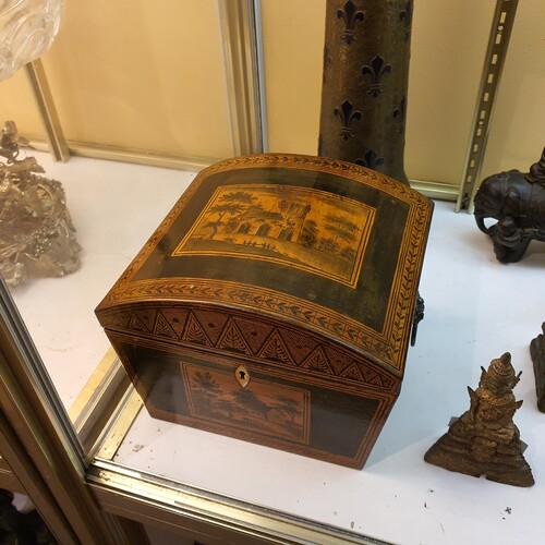 19th century polychromed box
