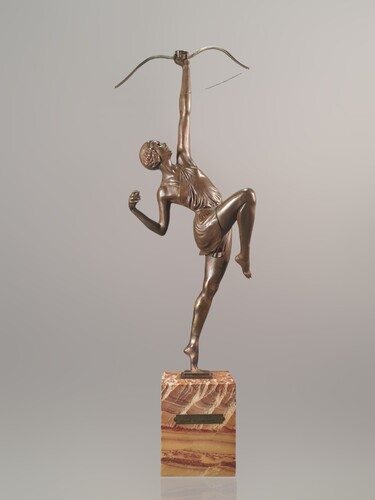 Archer art deco bronze sculpture levasseur