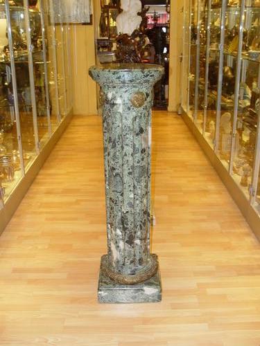 Grande colonne en marbre et bronze, nap III