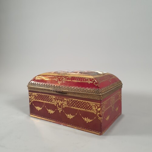 late 19th old paris porcelain box