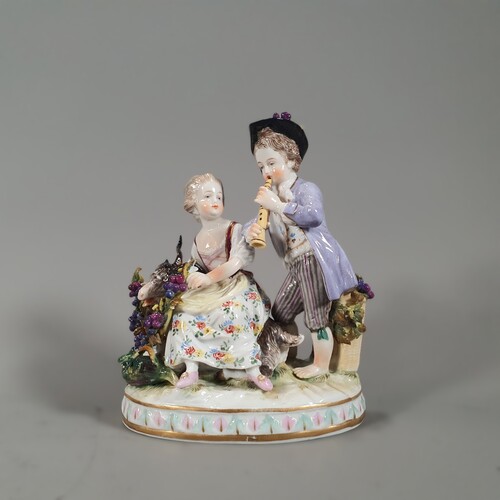 small group in German porcelain circa 1900