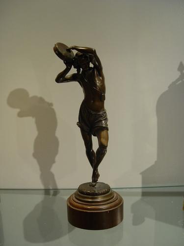 tambourine bronze sculpture